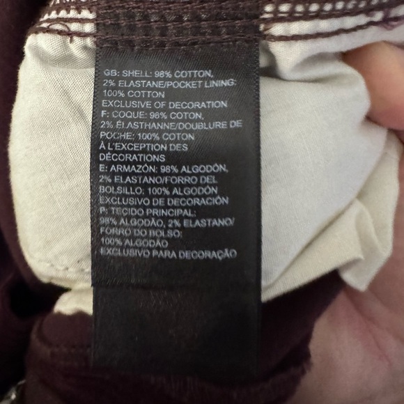 The North Face dark burgundy cargo corduroy pants Size 2 - Picture 5 of 9